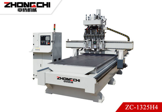 주문 ZC-1325H4 CNC 절단 기계 네 머리 CNC 나무 조각 기계 온라인 제조